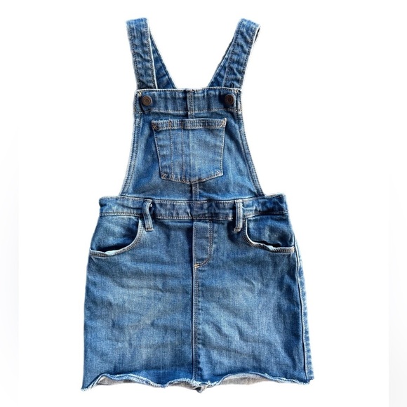 Old Navy Toddler Girls Frayed Hem Jean Skirtall  5T - Picture 1 of 5
